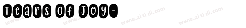 Tears Of Joy字体转换